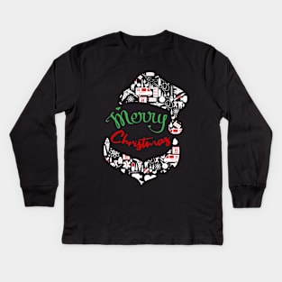 health worker merry christmas Kids Long Sleeve T-Shirt